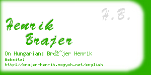 henrik brajer business card